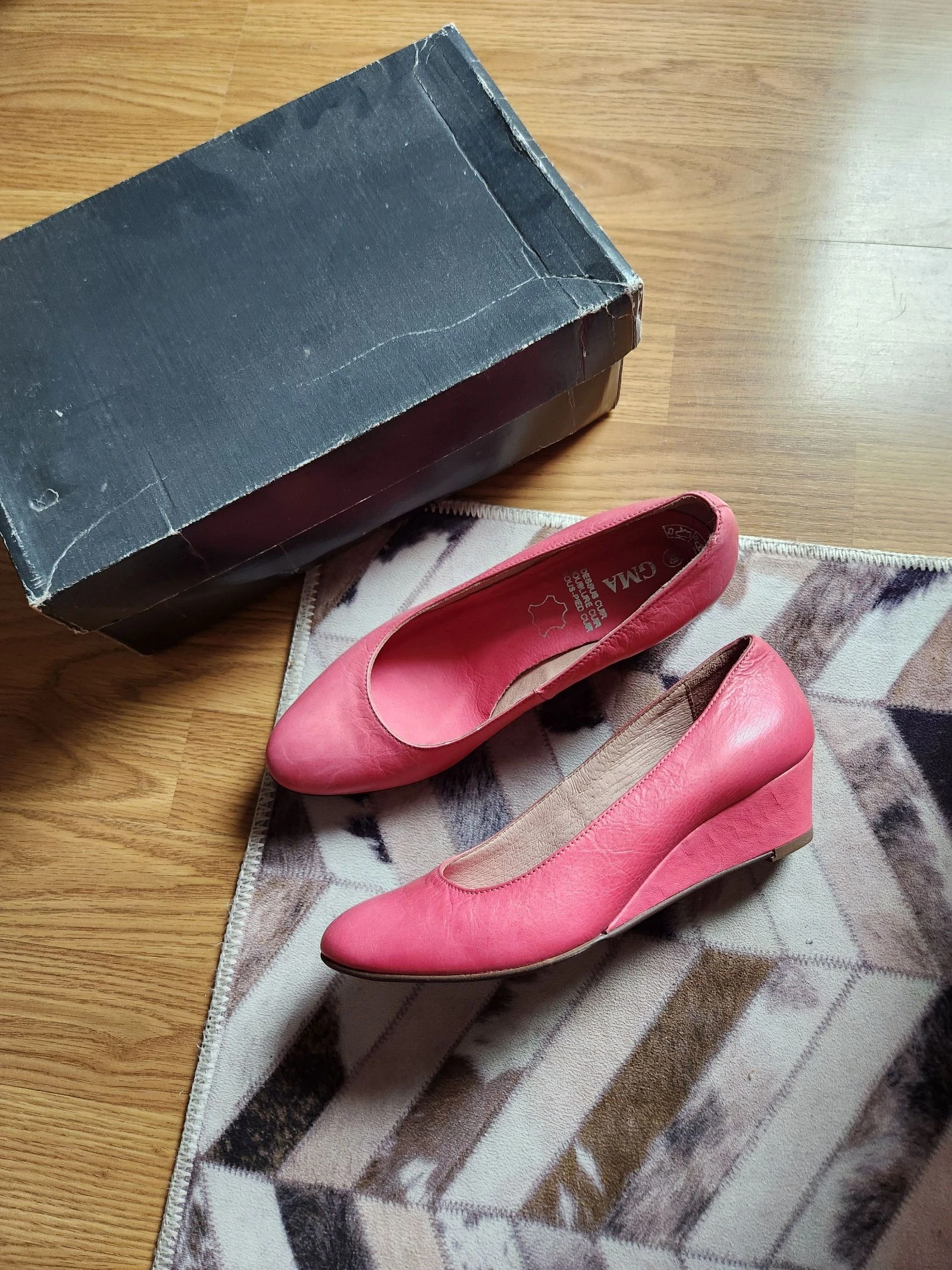 🌸NUEVO con plataforma de cuero rosa T38🌸 – photo 3